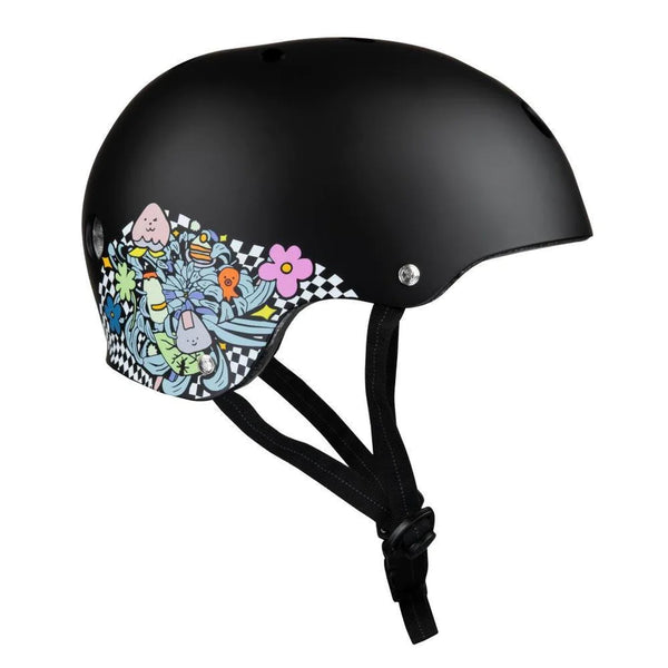187 Killer Pads Certified Helmet Lizzie Black/Floral Adult; S/M