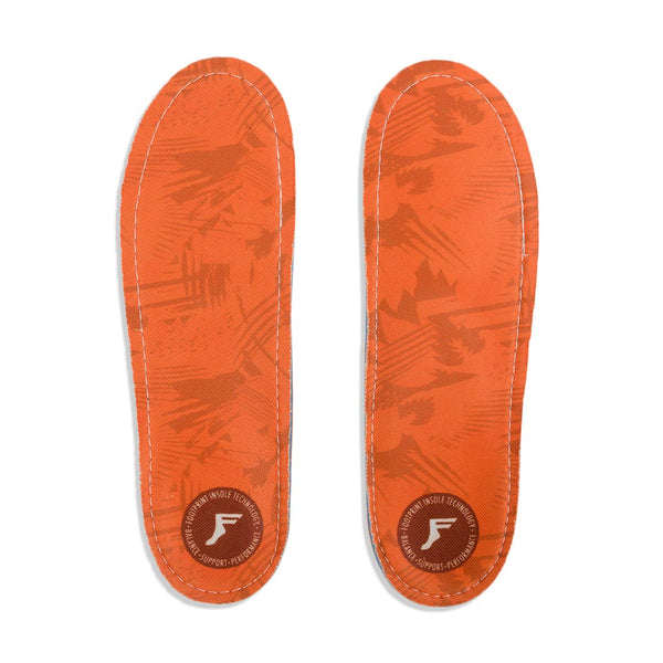 Footprint Insoles Orthotic Camo Orange