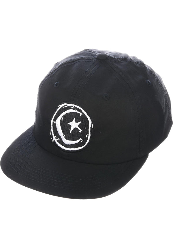 Foundation Star and Moon Unstructured Cap Black