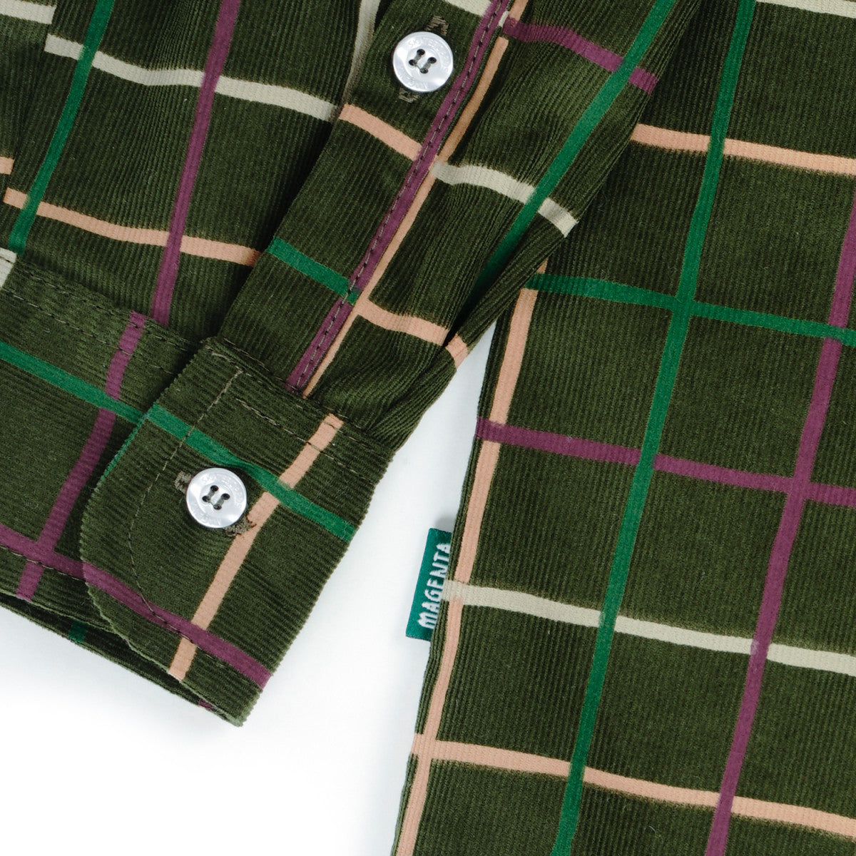 Magenta Pws Shirt Cord Khaki Medium Budapest