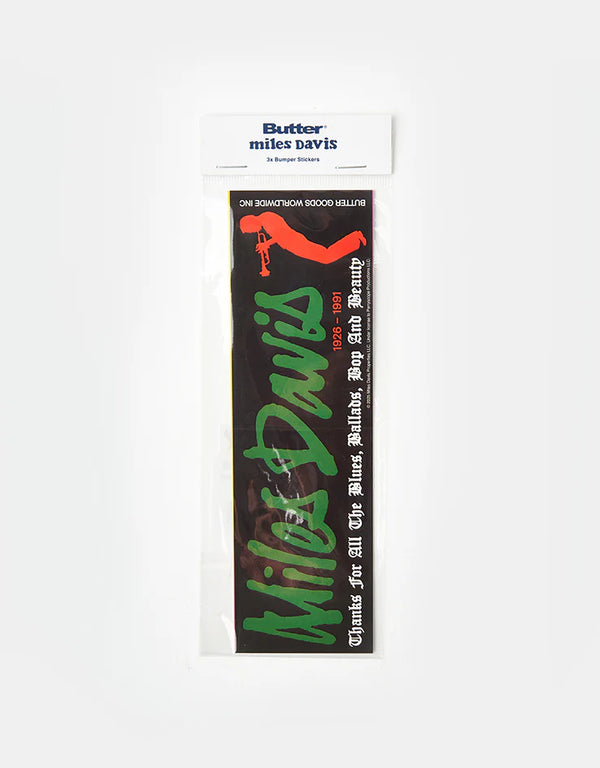BUTTER GOODS Miles Davis Bumper Sticker Pack Multi