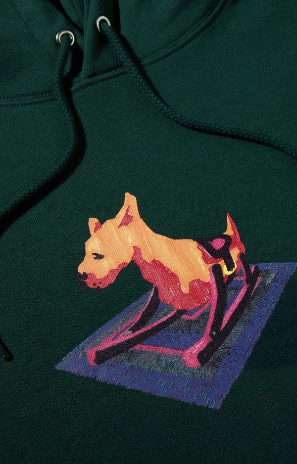 POLAR Dave Hoodie Dog Dark Green