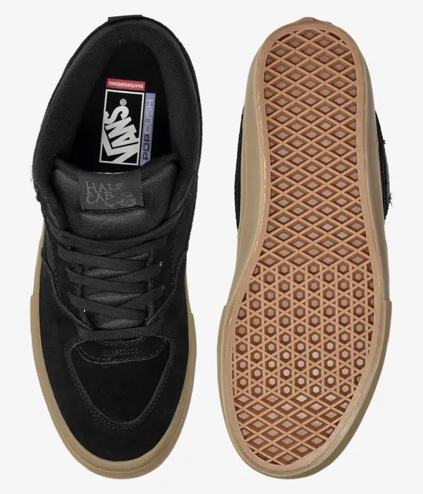 Vans half cab black gum hotsell