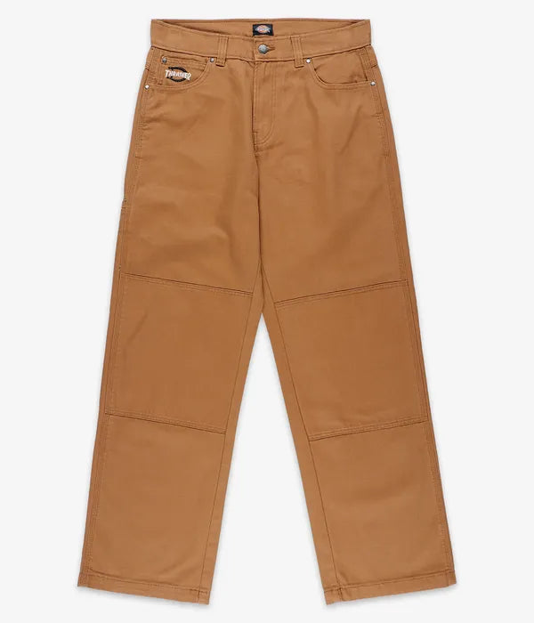 DICKIES X Thrasher Double Knee Pants Brown Duck