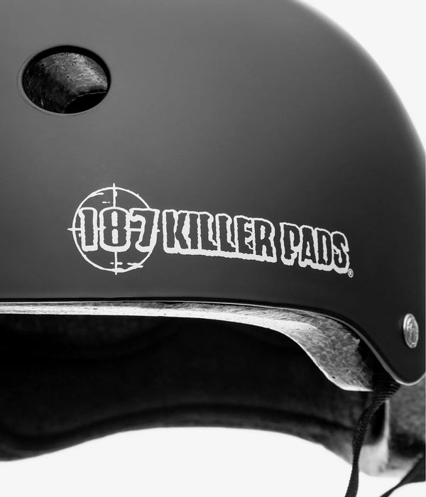 187 Killer Pads Certified Helmet Matte Black Adult; S/M