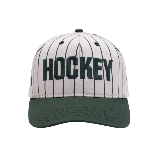 HOCKEY Pinstriped Hat Green/Ivory