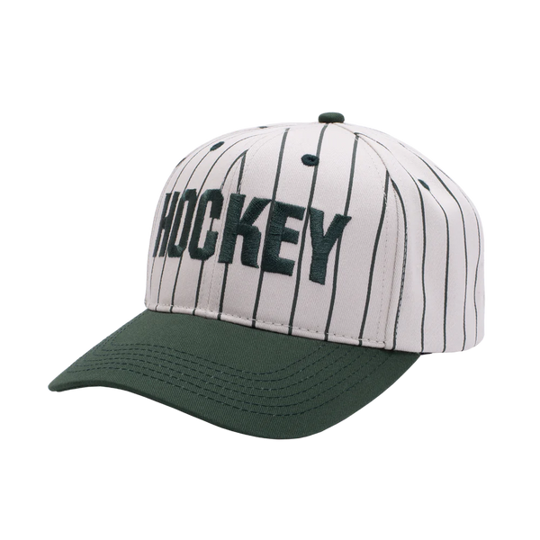 HOCKEY Pinstriped Hat Green/Ivory