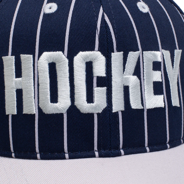 HOCKEY Pinstriped Hat Navy