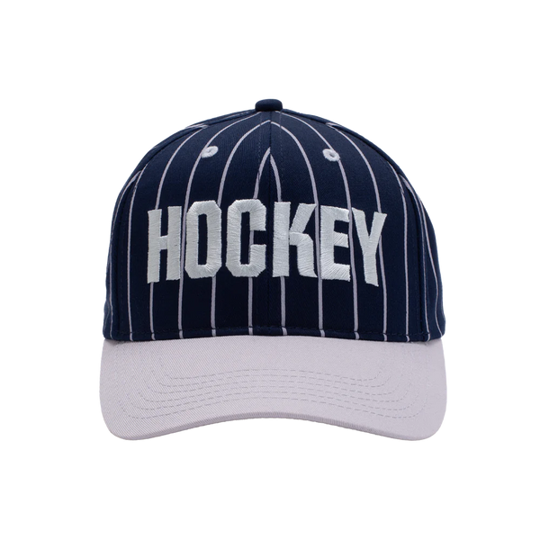 HOCKEY Pinstriped Hat Navy