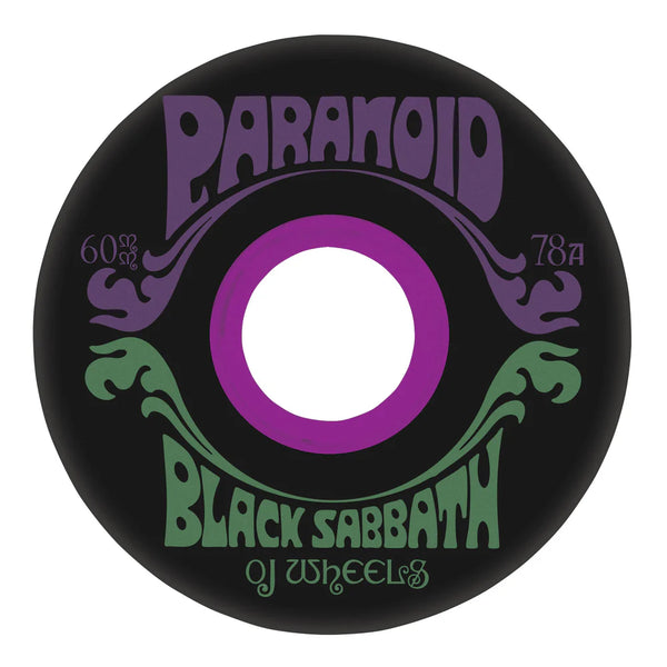 OJ WHEELS Black Sabbath Paranoid Super Juice Black 78A; 60 MM