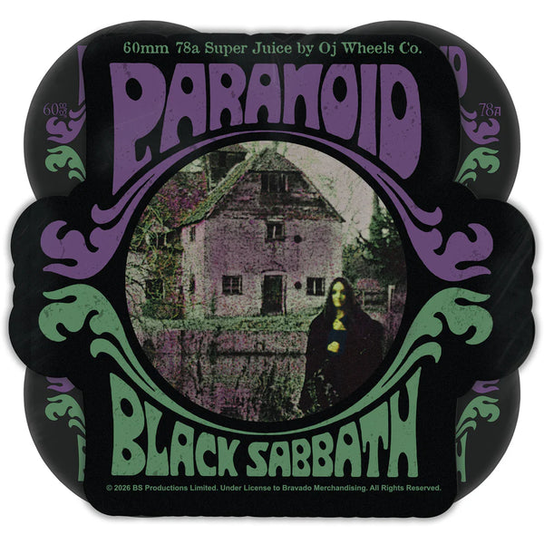 OJ WHEELS Black Sabbath Paranoid Super Juice Black 78A; 60 MM