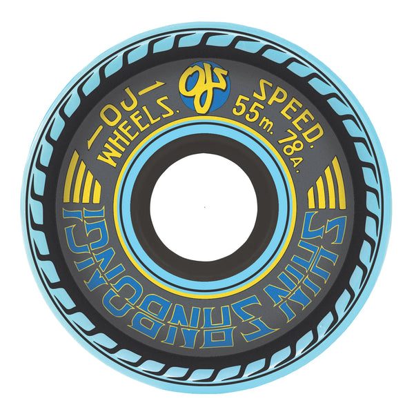 OJ Soft Wheels Super Juice Shin Sanbongi Blue 78A; 55 MM