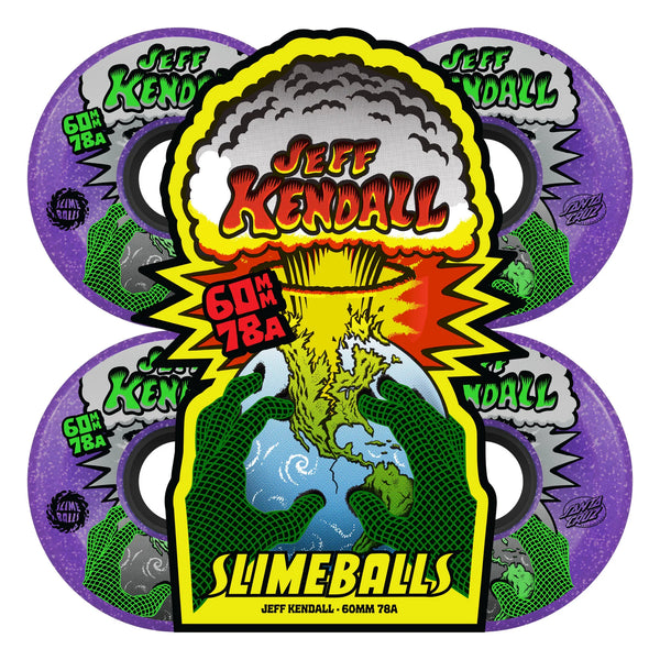SLIME BALLS Wheels Kendall End Of The World Purple 78A; 60 MM