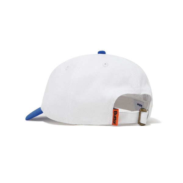 BUTTER GOODS Alien 6 Panel Cap White/Cobalt; OS