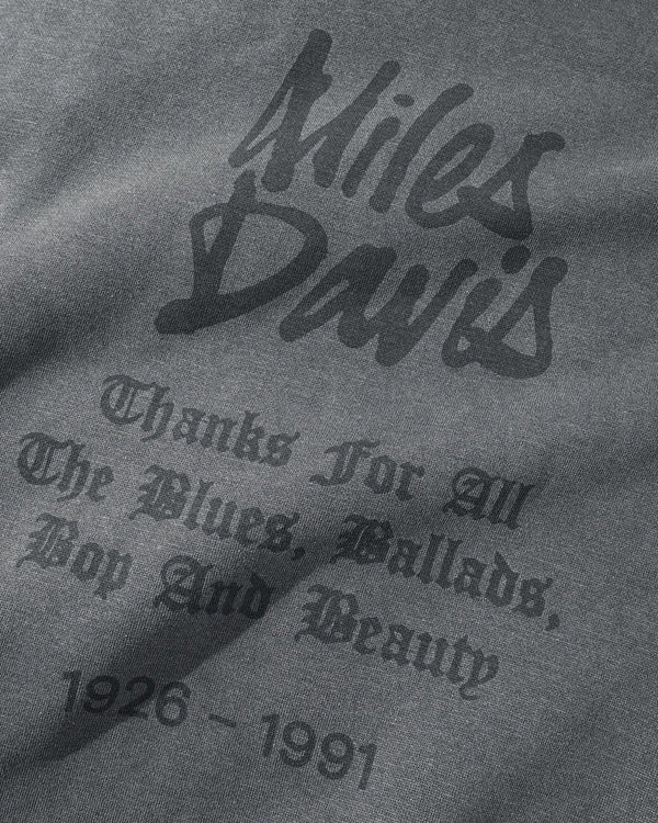 BUTTER GOODS Miles Davis Thanks Zip-Thru Hood Charcoal