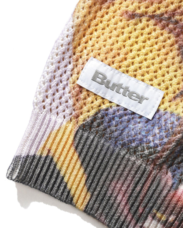 BUTTER GOODS Miles Davis Knit Sweater Cream