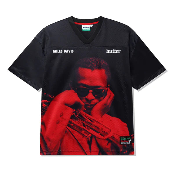 BUTTER GOODS Miles Davis Round About Midnight Jersey Black