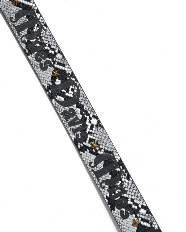 BUTTER GOODS Miles Davis Studded Belt Snakeskin