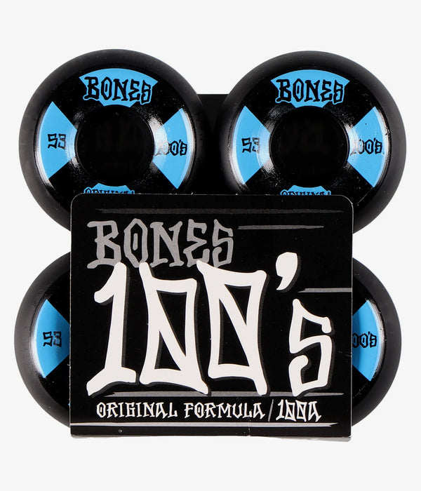 BONES 100 #4 V5 SIDECUT BLACK; 53MM