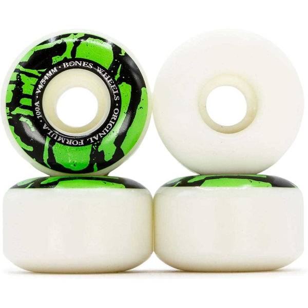 BONES Gördeszka Kerék OG Formula Mummy Skulls WIDE V4 100A; 54 MM