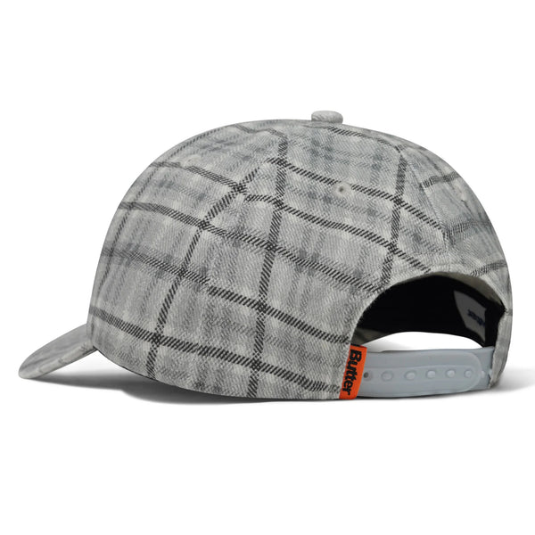 BUTTER GOODS Jive 6 Panel Cap Grey Plaid