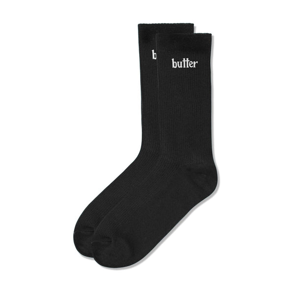 BUTTER GOODS Basic Socks Black; OS