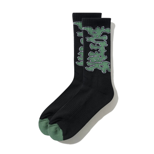 BUTTER GOODS Blotch Socks Black