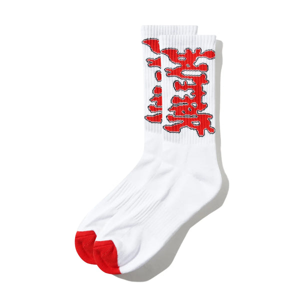 BUTTER GOODS Blotch Socks White