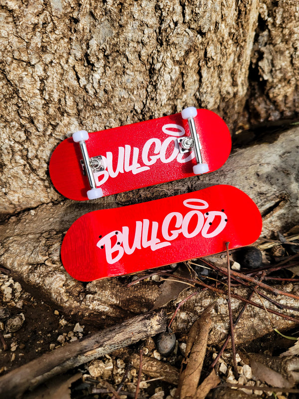 BULLGOD OG Logo Premium Red Wood Fingerboard; 34 mm