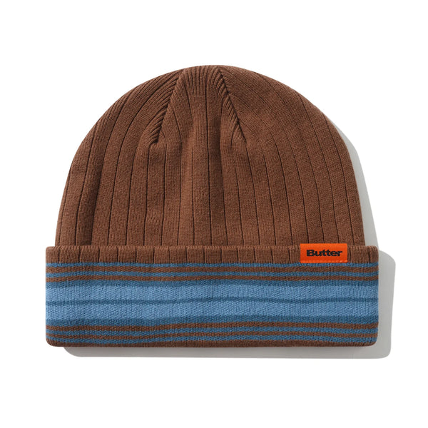 BUTTER GOODS Crest Beanie Brown
