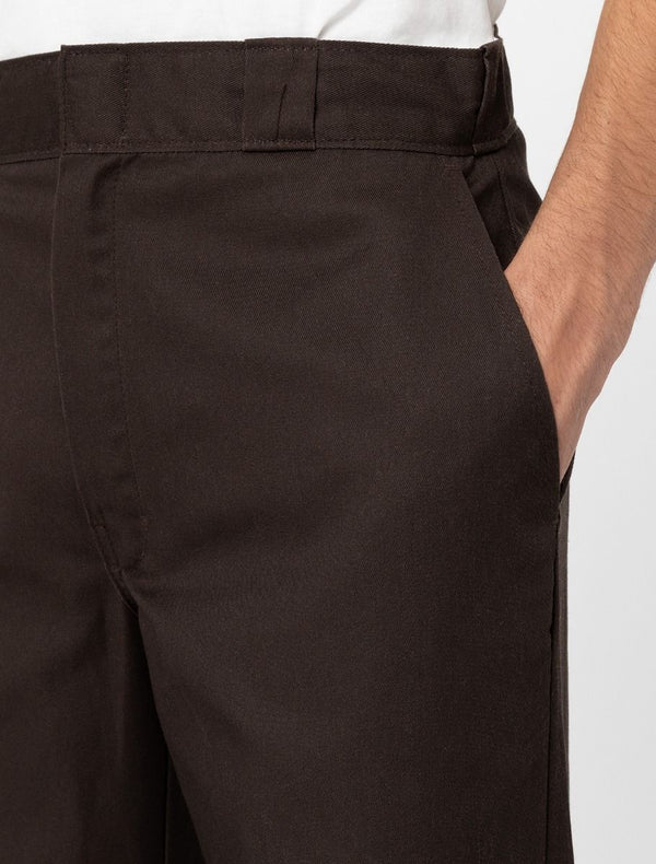 DICKIES Double Knee Work Pants Rec Dark Brown