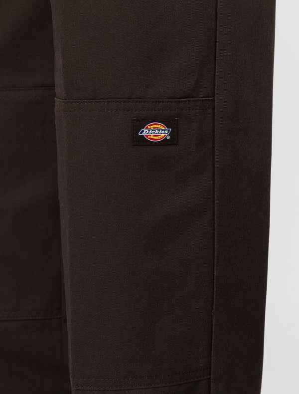 DICKIES Double Knee Work Pants Rec Dark Brown