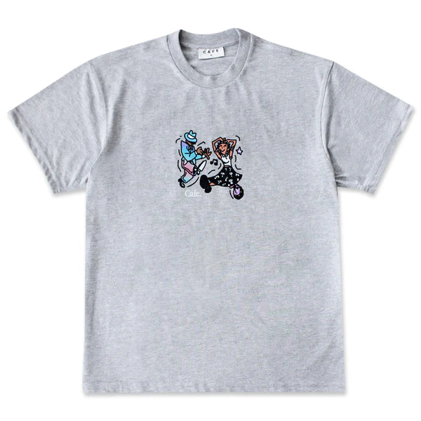 Skateboard Cafe Dancing Tee Heather Grey