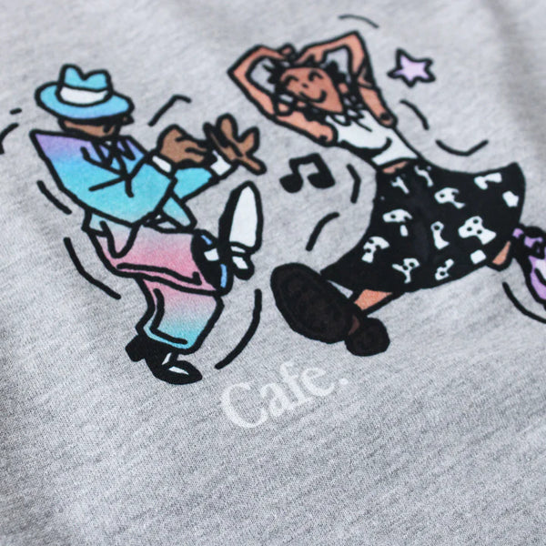 Skateboard Cafe Dancing Tee Heather Grey