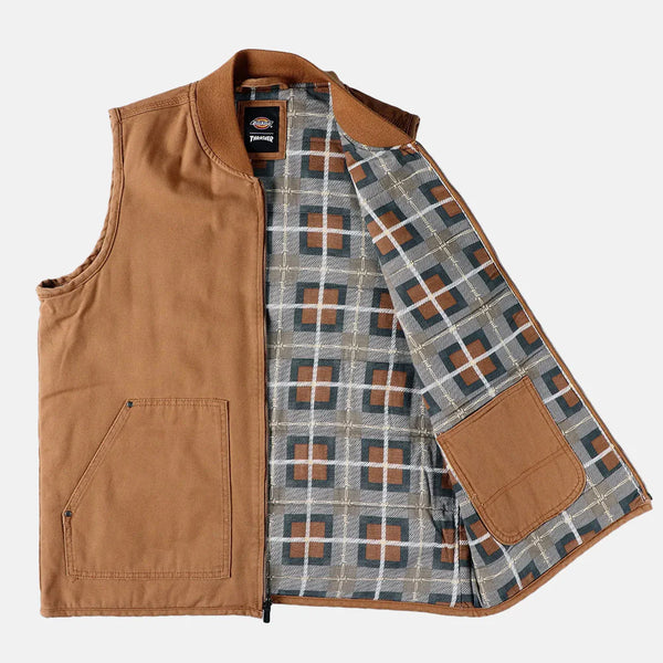 DICKIES X Thrasher Vest Brown Duck