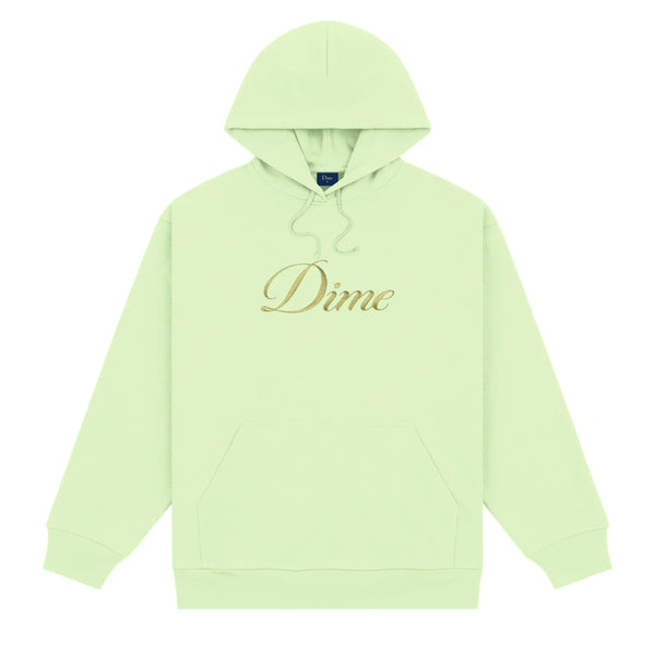 DIME Cursive Logo Hoodie Sage Green
