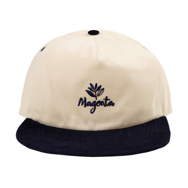 Magenta Québec Snapback Hat Beige