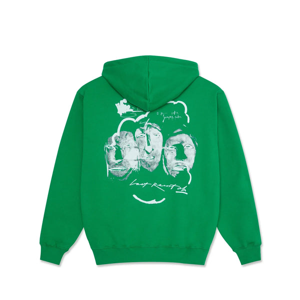 LAST RESORT AB Heads JS Hoodie Kelly Green/White