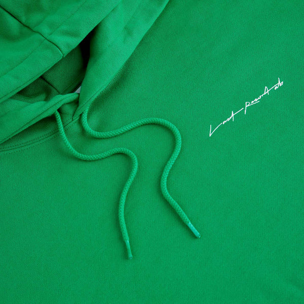 LAST RESORT AB Heads JS Hoodie Kelly Green/White