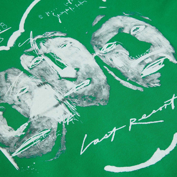 LAST RESORT AB Heads JS Hoodie Kelly Green/White