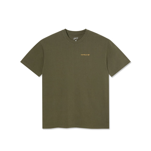 LAST RESORT AB Atlas Monogram SS Tee Tactile Green