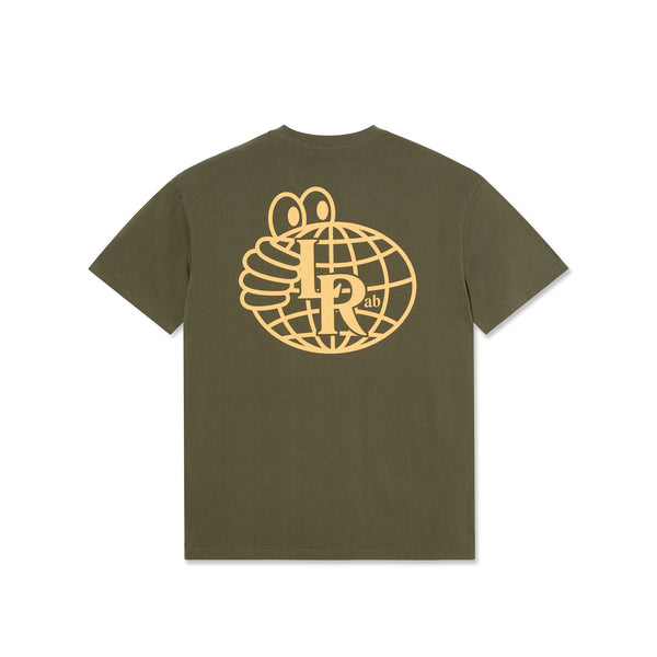 LAST RESORT AB Atlas Monogram SS Tee Tactile Green