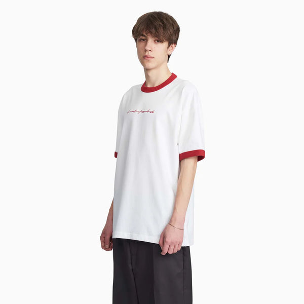 LAST RESORT AB Signature Ringer SS Tee White/Old Red