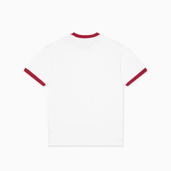 LAST RESORT AB Signature Ringer SS Tee White/Old Red