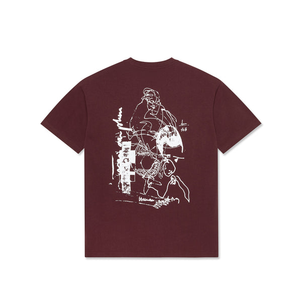 LAST RESORT AB FIG 16 SS Tee Fig Red/White