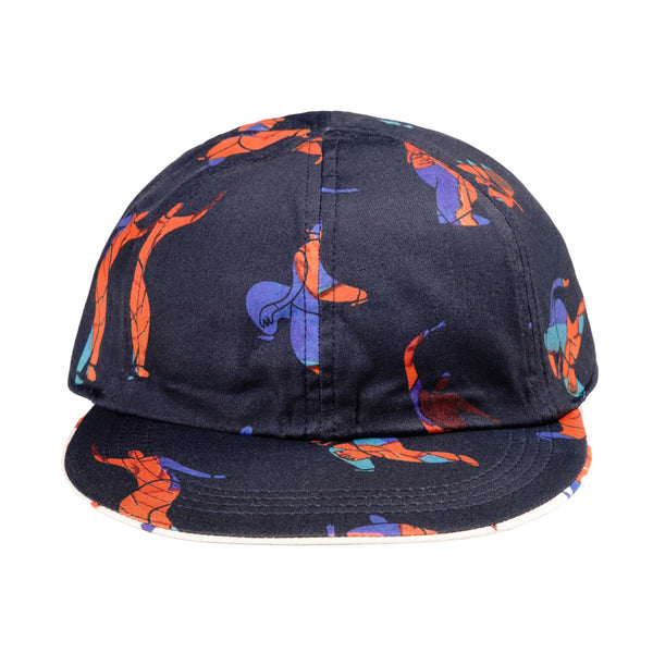 MAGENTA BALLET REVERSIBLE 6P HAT - NATURAL / DARK NAVY