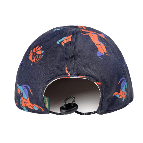 MAGENTA BALLET REVERSIBLE 6P HAT - NATURAL / DARK NAVY