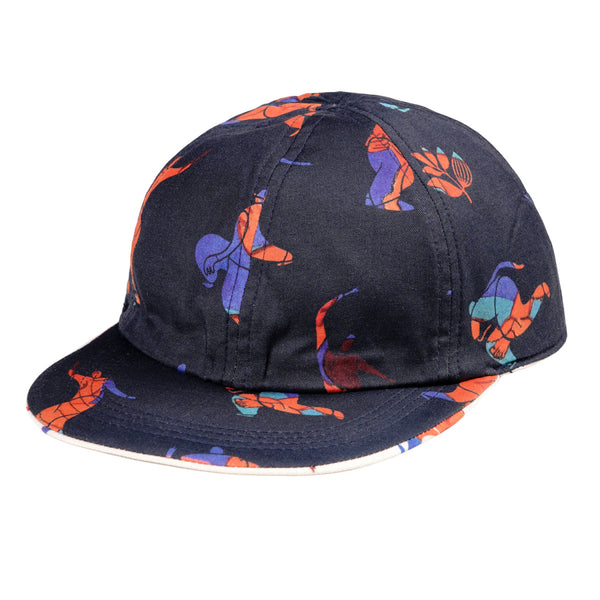 MAGENTA BALLET REVERSIBLE 6P HAT - NATURAL / DARK NAVY