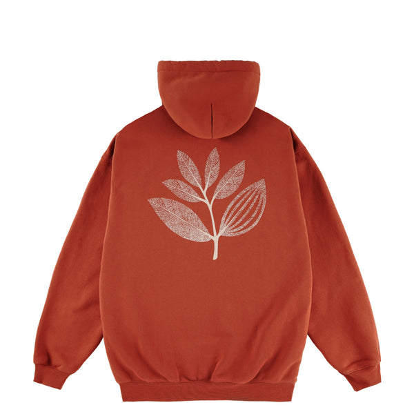 MAGENTA BOTANIC ZIPPED HOODIE ORANGE