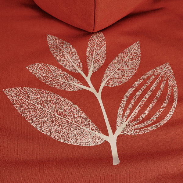 MAGENTA BOTANIC ZIPPED HOODIE ORANGE